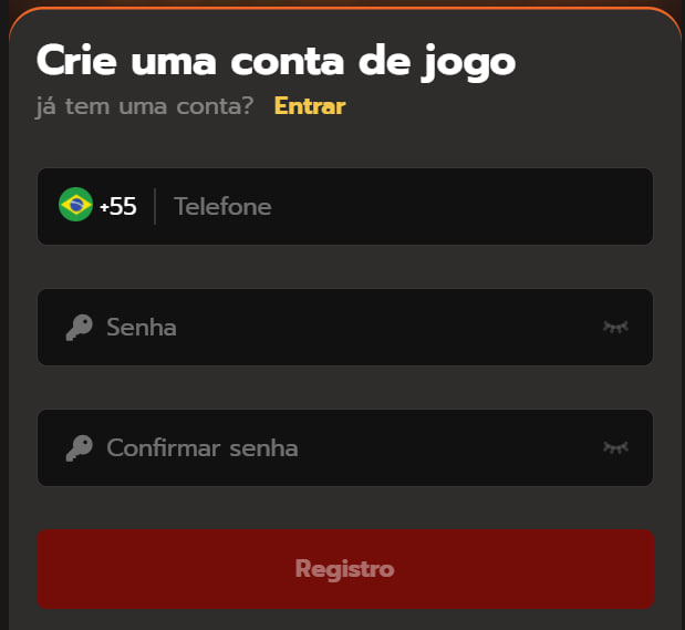 Formulário de Registro 878WINS